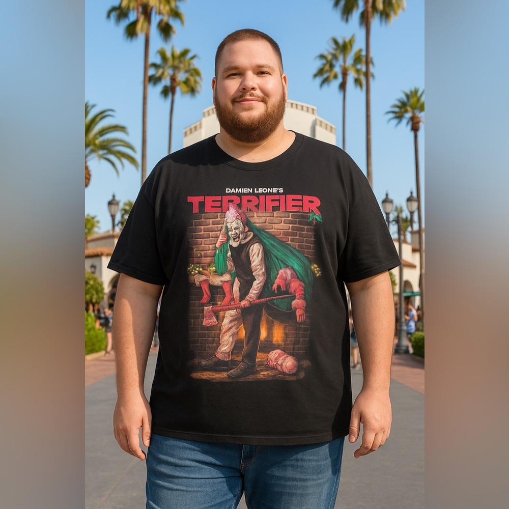 Terror Threads Terrifier Shirt Mens 4XL Santa Christmas The Clown Unisex Horror